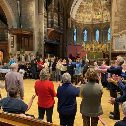 Monday Music singing group with Grenville Hancox, Folkestone,Kent